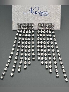 NAKAMOL Made in Thailand crystal drop earrings